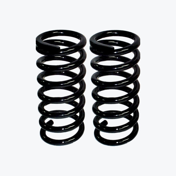 2 Black Mild Steel Coil Springs